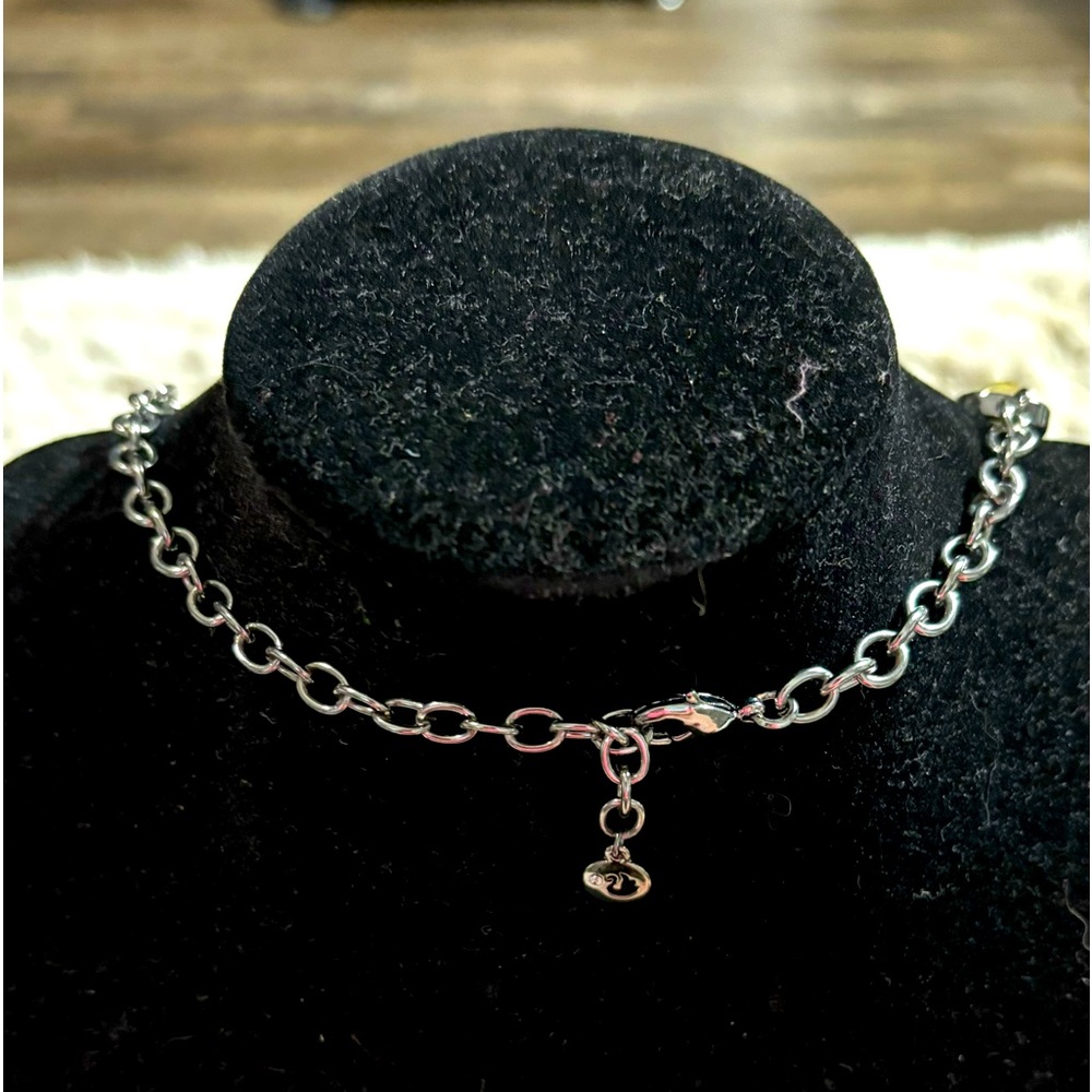 Beautiful Swarovski Crystal Necklace with Swan Logo 18" Long New Without Tags - Picture 5 of 6